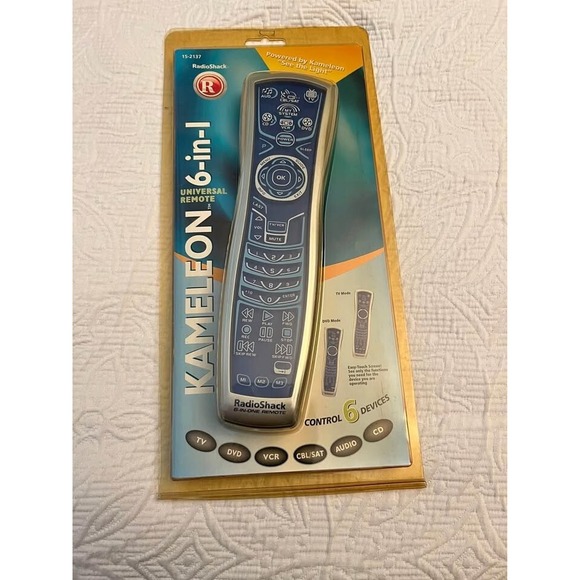 Radio Shack Other - Genuine RadioShack 15-2137 6-In-1 Kameleon Remote Control BRAND NEW